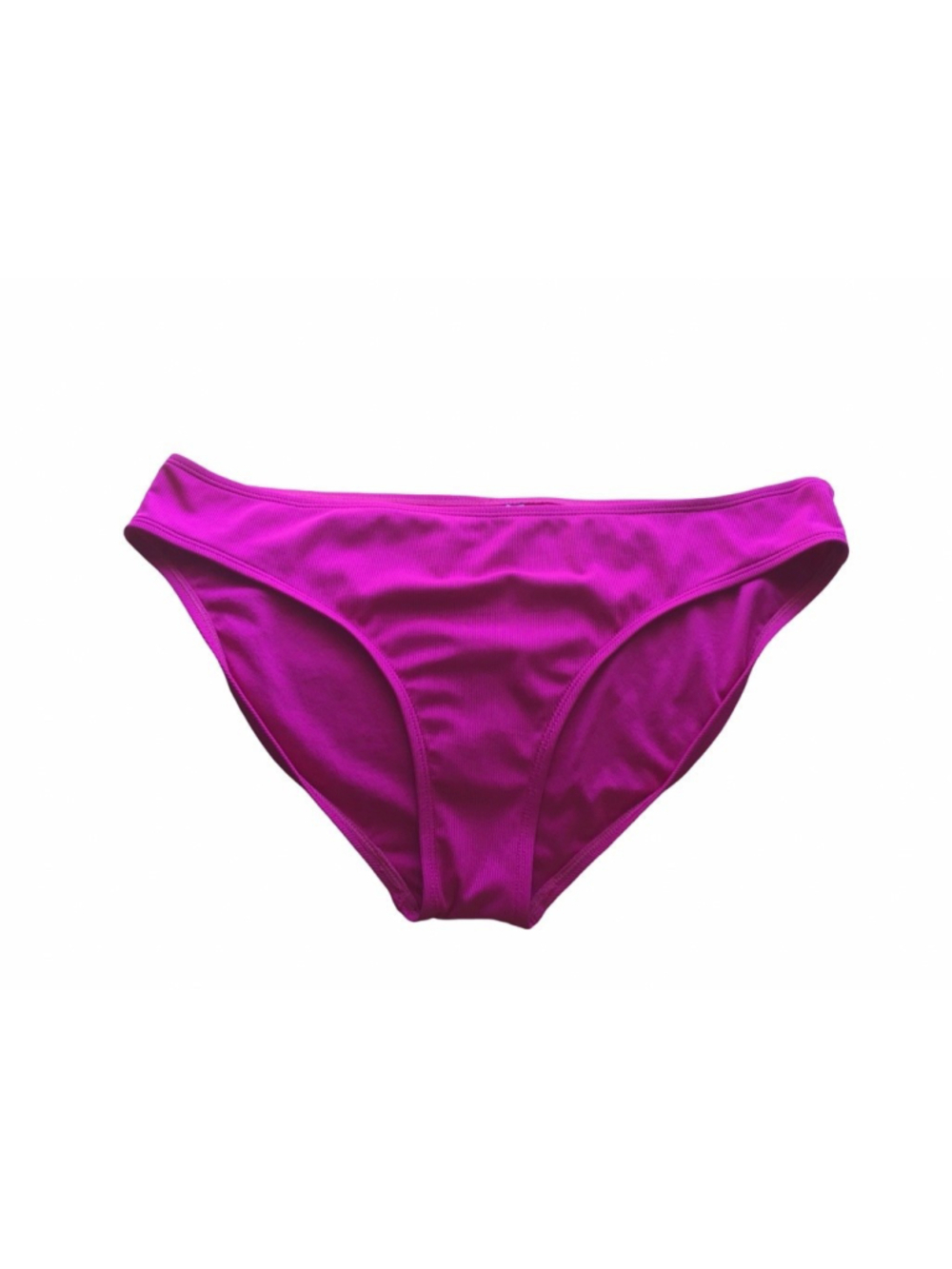 Shade & Shore Pink Ribbed Bikini Bottom L